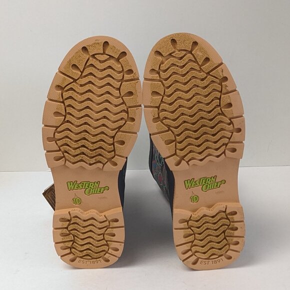 Western Chief Paisley Pop Mid Rain Boots, Multi, Women's 10 M - Picture 5 of 6